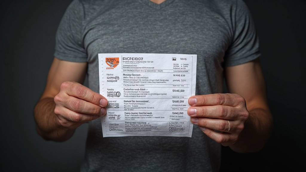 Detailed invoice showing ticket price, breakdown of fees, and total cost clearly itemized